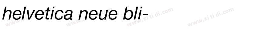 helvetica neue bli字体转换